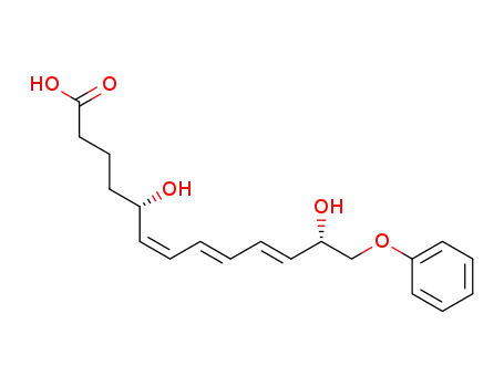 5(S),12(S)-dihydroxy-13-phenoxy-6(Z),8(E),10(E)-tridecatrienoic acid