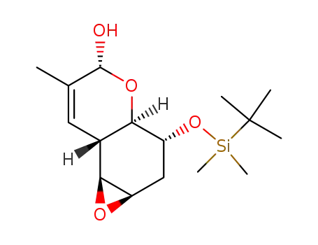 3-<<(1,1-dimethylethyl)dimethylsilyl>oxy>-1a,3,3a,5,7a,7b-hexahydro-6-methyl-2H-oxireno<f><1>benzopyran-5-ol