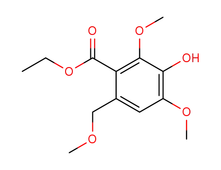 Benzoic acid, 3-hydroxy-2,4-dimethoxy-6-(methoxymethyl)-, ethyl ester