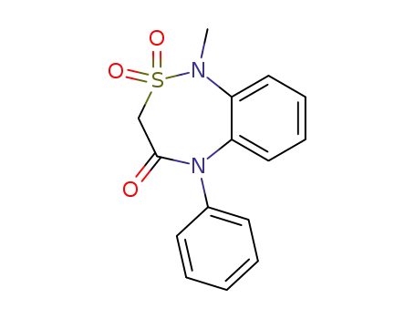 2,1,5-Benzothiadiazepin-4(3H)-one, 1,5-dihydro-1-methyl-5-phenyl-,
2,2-dioxide