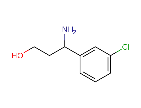 Molecular Structure of 68208-25-3 (3-AMINO-3-(3-CHLORO-PHENYL)-PROPAN-1-OL)