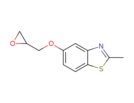 Molecular Structure of 449756-83-6 (Benzothiazole, 2-methyl-5-(oxiranylmethoxy)- (9CI))