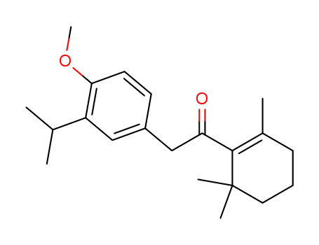 Ethanone,
2-[4-methoxy-3-(1-methylethyl)phenyl]-1-(2,6,6-trimethyl-1-cyclohexen-1-
yl)-