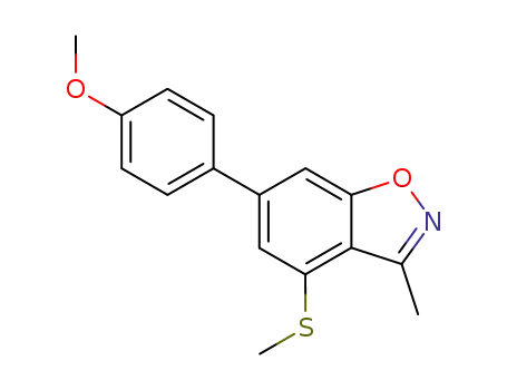 6-(4-Methoxy-phenyl)-3-methyl-4-methylsulfanyl-benzo[d]isoxazole