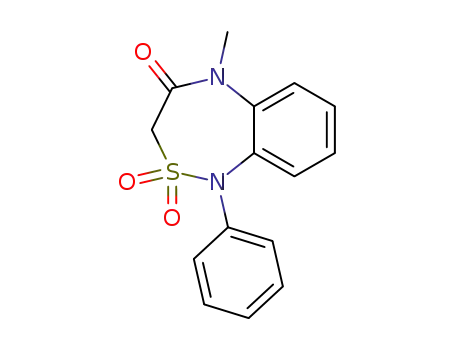 2,1,5-Benzothiadiazepin-4(3H)-one, 1,5-dihydro-5-methyl-1-phenyl-,
2,2-dioxide
