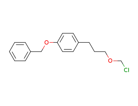 Benzene, 1-[3-(chloromethoxy)propyl]-4-(phenylmethoxy)-