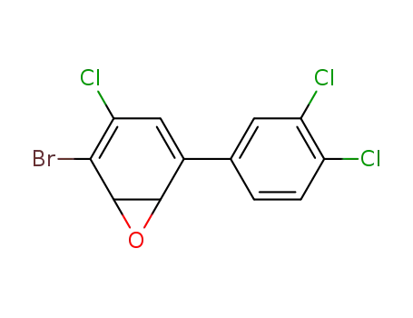 2-Bromo-3-chloro-5-(3,4-dichloro-phenyl)-7-oxa-bicyclo[4.1.0]hepta-2,4-diene