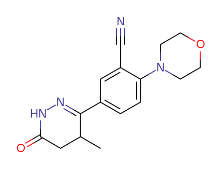 Benzonitrile,
2-(4-morpholinyl)-5-(1,4,5,6-tetrahydro-4-methyl-6-oxo-3-pyridazinyl)-