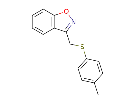 Molecular Structure of 82897-93-6 (3-p-Tolylsulfanylmethyl-benzo[d]isoxazole)