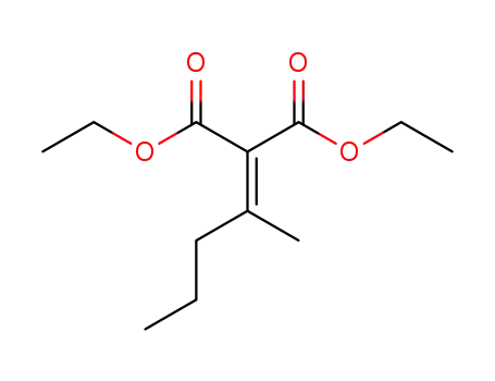 Molecular Structure of 18795-91-0 (diethyl pentan-2-ylidenepropanedioate)