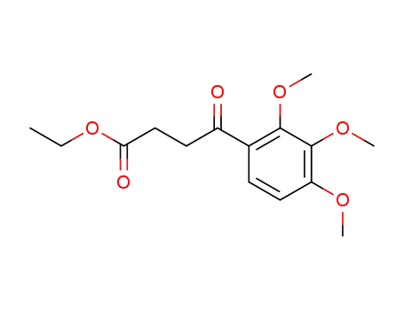Molecular Structure of 102222-55-9 (ETHYL 4-(2,3,4-TRIMETHOXYPHENYL)-4-OXOBUTANOATE)