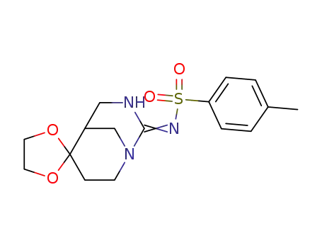 <i>N</i>-(spiro[1,3-diaza-bicyclo[3.3.1]non-2-ene-6,2'-[1,3]dioxolan]-2-yl)-toluene-4-sulfonamide