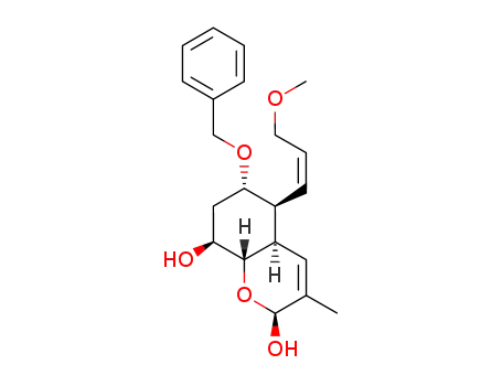 (2S,4aR,5S,6S,8S,8aS)-6-Benzyloxy-5-((Z)-3-methoxy-propenyl)-3-methyl-4a,5,6,7,8,8a-hexahydro-2H-chromene-2,8-diol
