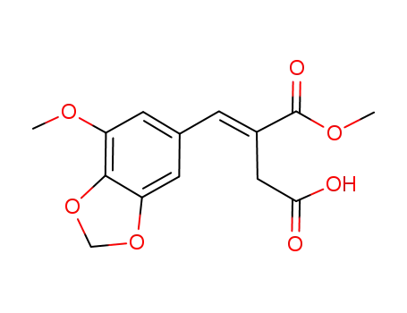 Butanedioic acid, [(7-methoxy-1,3-benzodioxol-5-yl)methylene]-,
1-methyl ester