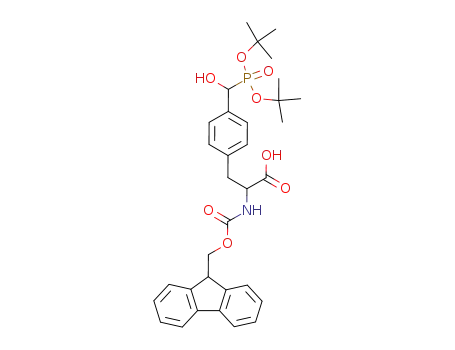 4-<(di-tert-butylphosphono)hydroxymethyl>-N-(fluoren-9-ylmethoxycarbonyl)-D,L-phenylalanine