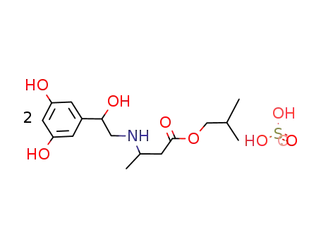 isobutyl 3-<2-(3,5-dihydroxyphenyl)-2-hydroxy-ethylamino>-butyrate, sulfate