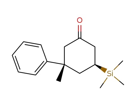 (3R,5S)-3-Methyl-3-phenyl-5-trimethylsilanyl-cyclohexanone