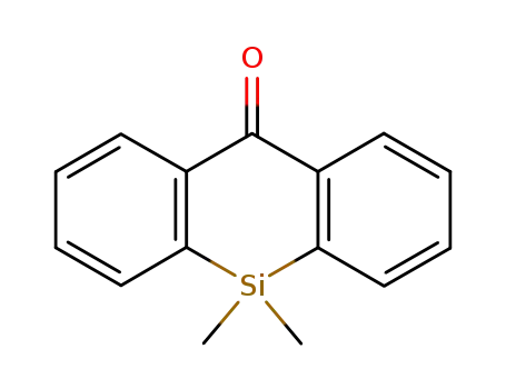 Molecular Structure of 32306-65-3 (9-Silaanthracen-10(9H)-one, 9,9-dimethyl-)