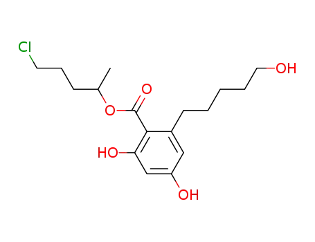 (4-Cloro-1-methylbutyl)-2,4-dihydroxy-6-(5-hydroxypentyl)-benzoat