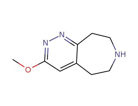 Molecular Structure of 1141417-81-3 (5H-Pyridazino[3,4-d]azepine, 6,7,8,9-tetrahydro-3-methoxy-)