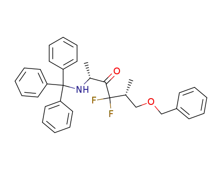 (2R,5R)-6-Benzyloxy-4,4-difluoro-5-methyl-2-(trityl-amino)-hexan-3-one