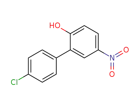 Molecular Structure of 85841-96-9 (4'-chloro-5-nitro<1,1'-biphenyl>-2-ol)