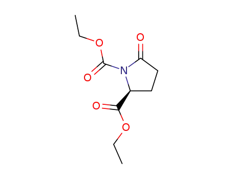 Molecular Structure of 125048-82-0 (ethyl (S)-N-(ethoxycarbonyl)pyroglutamate)