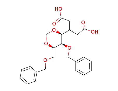 3-((4S,5R,6R)-5-Benzyloxy-6-benzyloxymethyl-[1,3]dioxan-4-yl)-pentanedioic acid