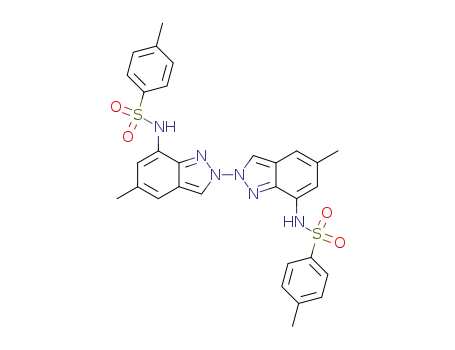 5,5'-dimethyl-7,7'-bis(p-toluenesulfonamido)-2,2'-biindazole