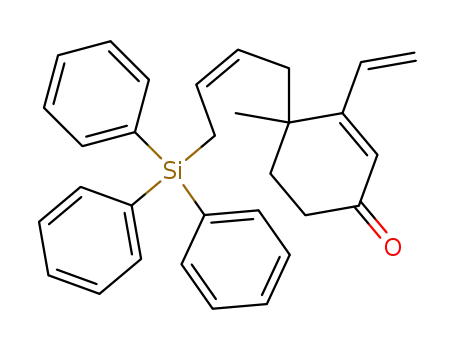 2-Cyclohexen-1-one, 3-ethenyl-4-methyl-4-[4-(triphenylsilyl)-2-butenyl]-