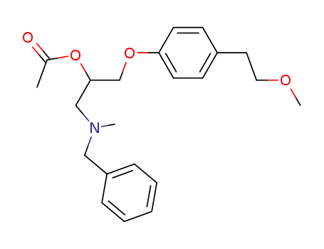 1-(benzylmethylamino)-2-acetoxy-3-<4-(2-methoxyethyl)phenoxy>propane