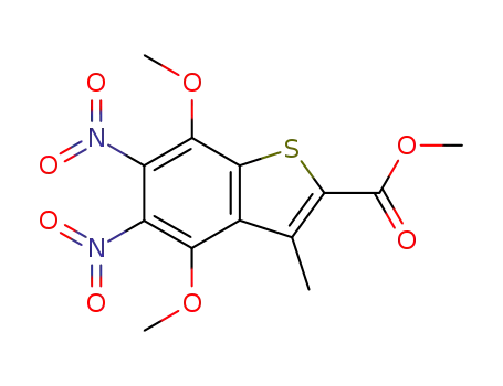 methyl-5,6-dinitro-4,7-dimethoxy-3-methylbenzo<b>thiophene-2-carboxylate