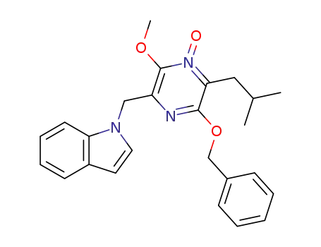 1-(6-Benzyloxy-5-isobutyl-3-methoxy-4-oxy-pyrazin-2-ylmethyl)-1H-indole