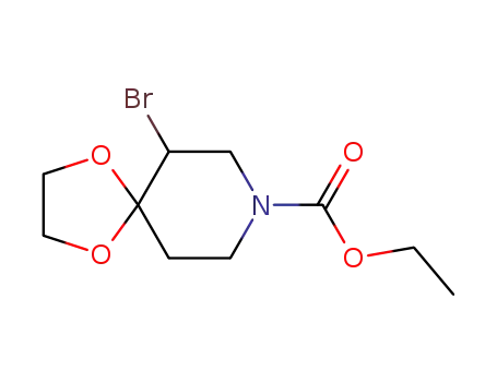 ethyl 6-bromo-1,4-dioxa-8-azaspiro<4.5>decane-8-carboxylate
