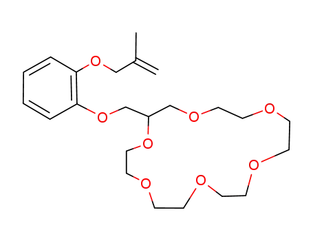 Molecular Structure of 90195-20-3 (1,4,7,10,13,16-Hexaoxacyclooctadecane,
2-[[2-[(2-methyl-2-propenyl)oxy]phenoxy]methyl]-)