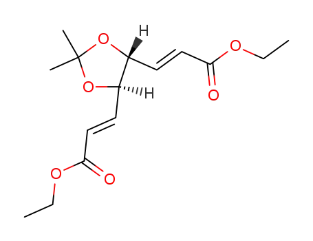 (4R,5R)-{5-[(E)-2''-ethoxycarbonyl-vinyl]-2',2'-dimethyl-[1',3']-dioxolan-4-yl}-(E)-acrylic acid ethyl ester