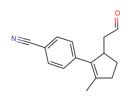 Benzonitrile, 4-[2-methyl-5-(2-oxoethyl)-1-cyclopenten-1-yl]-