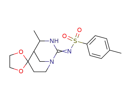 <i>N</i>-(4-methyl-spiro[1,3-diaza-bicyclo[3.3.1]non-2-ene-6,2'-[1,3]dioxolan]-2-yl)-toluene-4-sulfonamide