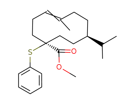 4-Cyclodecene-1-carboxylic acid,
5-methyl-8-(1-methylethyl)-1-(phenylthio)-, methyl ester