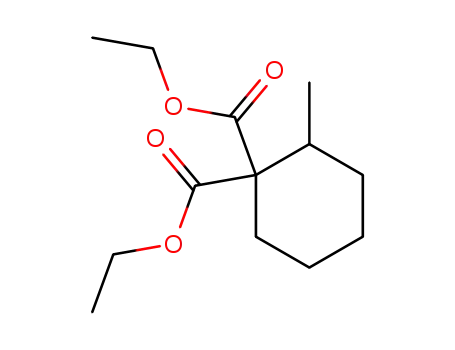 Molecular Structure of 5222-56-0 (diethyl 2-methylcyclohexane-1,1-dicarboxylate)