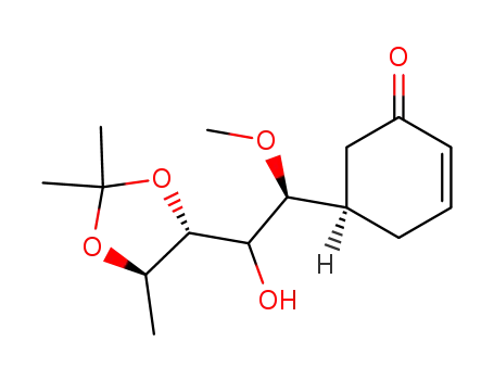 2-Cyclohexen-1-one,
5-[2-hydroxy-1-methoxy-2-(2,2,5-trimethyl-1,3-dioxolan-4-yl)ethyl]-