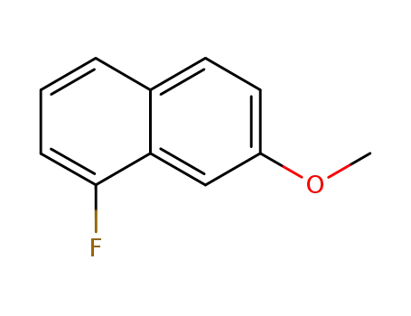 Molecular Structure of 13791-03-2 (1-FLUORO-7-METHOXYNAPHTHALENE)