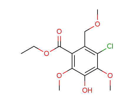 3-Chloro-5-hydroxy-4,6-dimethoxy-2-methoxymethyl-benzoic acid ethyl ester