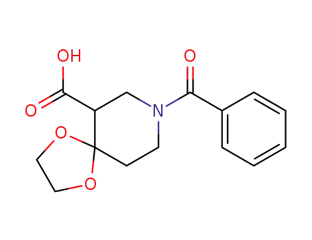 8-benzoyl-1,4-dioxa-8-aza-spiro[4.5]decane-6-carboxylic acid