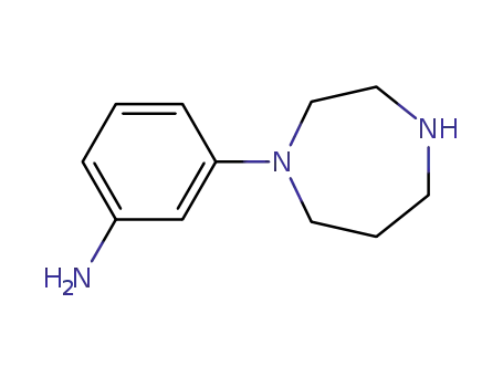 Molecular Structure of 223797-03-3 (3-[1,4]Diazepan-1-yl-phenylamine)