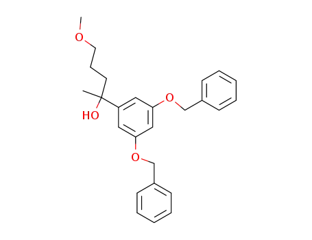 Molecular Structure of 99237-53-3 (2-(3,5-dibenzyloxyphenyl)-5-methoxypentan-2-ol)