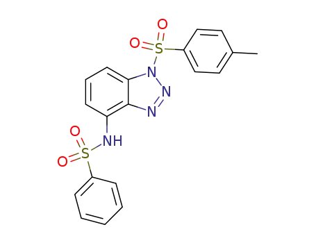 Molecular Structure of 137434-62-9 (4-<(benzenesulfonyl)amino>-1-(p-toluenesulfonyl)benzotriazole)
