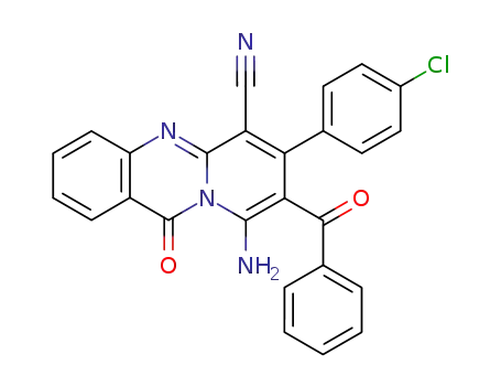 9-Amino-8-benzoyl-7-(4-chloro-phenyl)-11-oxo-11H-pyrido[2,1-b]quinazoline-6-carbonitrile