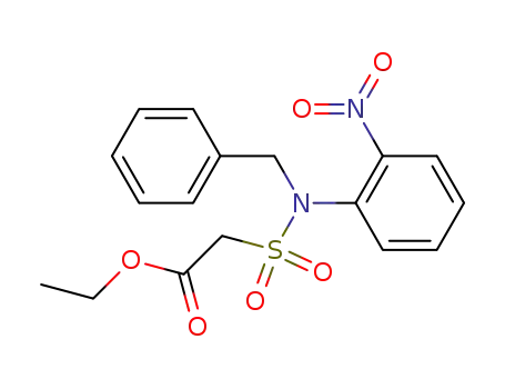 Acetic acid, [[(2-nitrophenyl)(phenylmethyl)amino]sulfonyl]-, ethyl ester