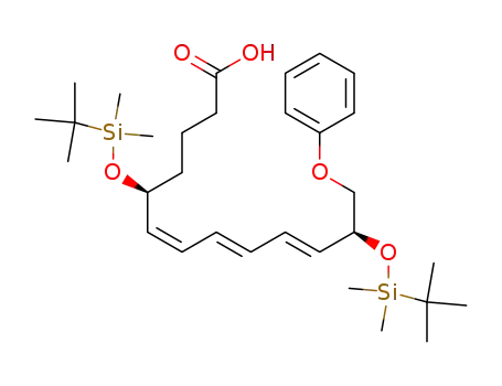 (6Z,8E,10E)-(5S,12S)-5,12-Bis-(tert-butyl-dimethyl-silanyloxy)-13-phenoxy-trideca-6,8,10-trienoic acid